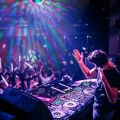 RGB LED Stage Disco Light Rotating DJ Ball Strobe Sound Control Magic Dance Car Christmas Party Club Laser Show Lamp Party.