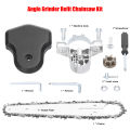 Angle Grinder Refit Chainsaw Conversion Kit 4/6 Inch Chainsaw Bracket Change Angle Grinder Into Chain Saw Woodworking Power Tool. 