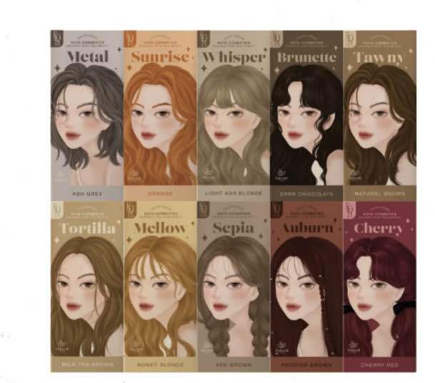 KOTA Hair Color Cream 100ml color+ 100ml developer | All Color ...