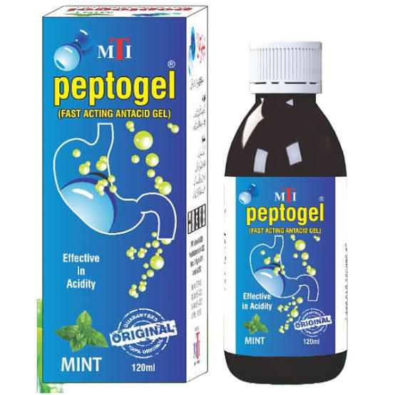Peptogel (Fast Acting Antacid Gel) Syp 5+1 free