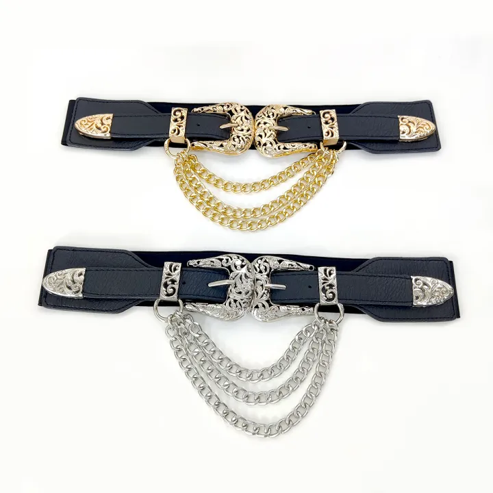 Designer%20Belts%20For%20Women%20High%20Quality%20Luxury%20Tassel%20Gold%20Chain%20Punk%20Y2K%20Silver%20Stretch%20Cummerbunds%20Elastic%20Waistband%20Corset%20-%20Image%205