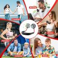 Portable Neck Fan comes with USB Rechargeable, Hands-Free Bladeless Mini Fan with 3 Speeds Mode, 48 Air Outlets, Portable Wearable Design for Travel, Sports, and Office Use (Black). 