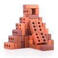 50pcs Mini Red Brick 1:16 Acacia Grove DIY Fake Bricks Model for Fairy Garden Building & Party Toys.