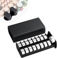 Pull-Out Design LR44 Button Round Battery Storage Coin Battery Case for 36x LR44/AG13/A76/357/SR44/SR1153/SG13/LR1154 Batteries. 