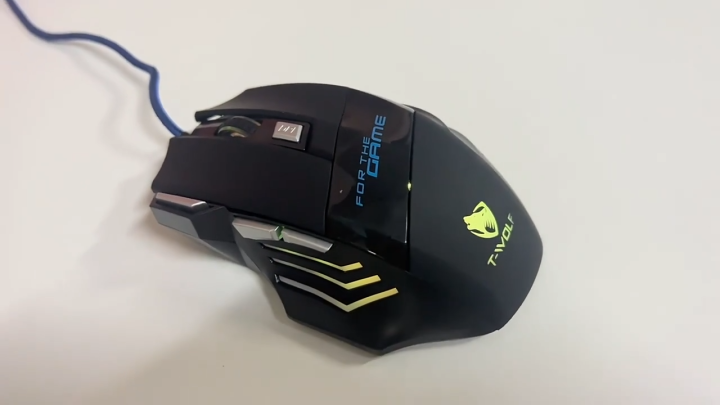 FunBug 7 Buttons Sports Mechanical Wired Gaming Mouse RGB with 4-Levels DPI Control - 7 Light Wired USB Optical Mouse with Side Buttons - Mouse with Pad for PC, Laptop, Computer, Gaming, Pubg Mobile