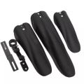 3-Piece MTB Bicycle Mudguard Set – Front & Rear Splash Guards, Black, Fits 24"-28" Mountain Bikes. 