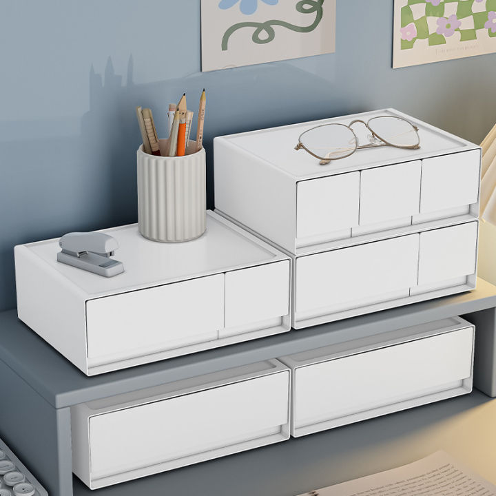 Home Desktop Dressing Table Skincare Shelf, Dormitory Girls Lipstick Sorting Drawer Storage Box