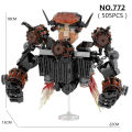 505pcs/set Horror Game Skibidi Toilet Series Building Blocks Updated G-Man Leader MOC Bricks DIY Toys For Kids  s. 