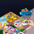 Wooden Baby Toys Montessori Toys 3D Puzzles Early Education Learning Cartoon Animal Jigsaw Puzzles Intellectual Cognitive Games. 