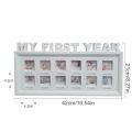My First Year Baby Photos Frame for 1 to 12 Months for Newborn. 