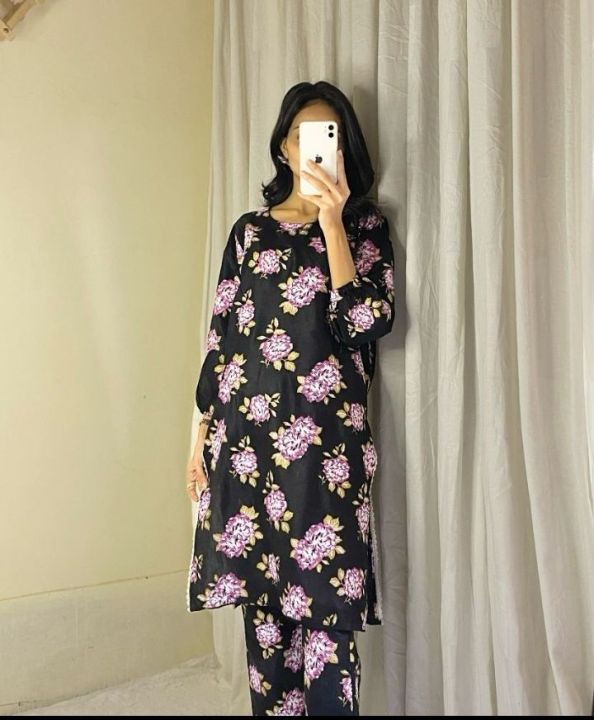 3D%20Block%20printed%202Pc%20GULAB%20design%20trending%20dress%20with%20Lace%20work%20on%20shirt%20and%20Elastic%20work%20on%20bazo%20for%20girls%20-%20Image%203