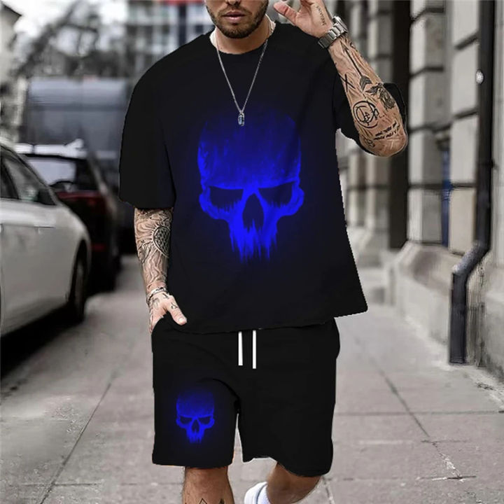 Summer%20New%20Casual%20Men's%20Skull%20Print%20T-Shirt%20Set%20Fashion%20Streetwear%20Tees%20Loose%20Oversized%20Breathable%20Soft%20Short%20Sleeves%20And%20Shorts%20-%20Image%206