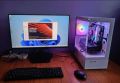 Transparent Powerful Ryzen 7 5700X Pairs Gigabyte RTX 5060 8GB Windforce OC Graphics/24" 200Hz Monitor/8 /16GB DDR4 RAM/ 750Watt 80+Gold PSU Best Performance Gaming PC. 