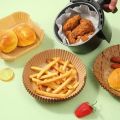 50/100/200Pcs Air Fryer Baking Paper Non-Stick Airfryer Baking Papers Round Air-Fryer Paper Liners Paper Kitchen Accessories.