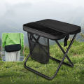 ✰✪Foldable Backpack Stool Portable Folding Stool With Carry Bag Lightweight Mini Easy Carry Outdoor Chair For Travel For Travel. 