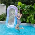 Rooxin Inflatable Water Hammock Floats Bed Swim Ring Tube Swimming Pool Mattresses Sleeping Bed Beach Lounger Chair.