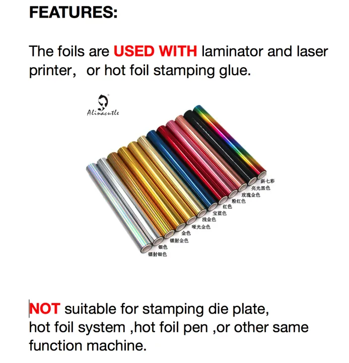 5M(Length)X19CM(Width)%20Toner%20Reactive%20Foil%20Film,PVC%20Tube%20Packing,Can%20Use%20With%20Laminator,%20Paper%20Holographic%20Transfer%20Craft%20Foil%20-%20Image%205
