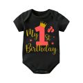 My First Birthday Romper For New Born Baby's First Birthday celebration 4 Colours Available. 