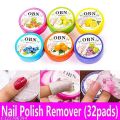 NAIL POLISH REMOVER WIPES APPROX 32 PIECES. 