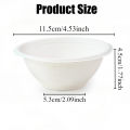 Disposable Paper Bowls Biodegradable Paper Bowls Family Party Picnic Soup Fruit Appetizers Desserts Household Food Containers. 