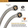 Basin sink vanity mixer connection pipe 18" and 24"  length pakistani moti choori hose pipe premium quality high pressure brass nozzle kitchen bathroom washroom cold hot water supply pipe hose. 