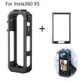 1/2Pcs Curved Glass Screen Protector for Insta360 X5 + Magnetic Frame Cage With Cold Shoe Mount for Insta 360 X5 Accessories. 