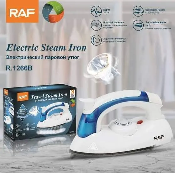 Lightweight Portable Mini Travel Steam Iron - 700W Handheld Foldable Electric Iron for Home and Travel