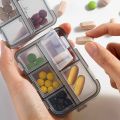10 Compartments Travel Pill Organizer Pocket Portable Pill Storage Box Case Daily Pill Container or Purse Fish Oil Medicine. 