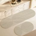 Diatomite Super Absorbent Kitchen Mat Non-slip Kitchen Rug Elliptical/Elongated Washable Comfortable Carpet For Kitchen Bathroom. 