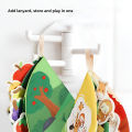 Children's tear book baby cloth book toy picture matching can tear paste repeatedly tear paste cloth art.