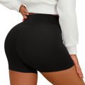 289 # New European and American seamless quick drying women's peach fitness shorts, high waisted running and hip lifting yoga pa. 