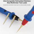 SUNSHINE SS-024B Multimeter Pen 1000V 20A Stainless Steel Digital Multimeter Ultra Fine Point Needle Test Probe ReplaceableTip. 