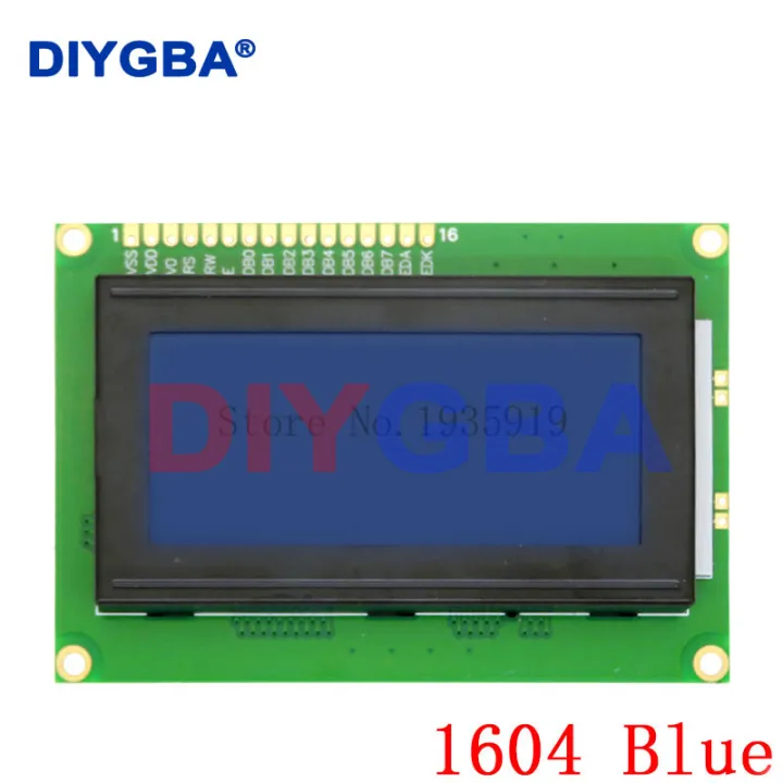 1604%2016X4%2016*4%20Character%20LCD%20Module%20Display%20Screen%20LCM%20Yellow%20/%20Blue%20With%20LED%20Backlight%20SPLC780%20HD44780%20Controller%20IIC%20/%20I2C%20-%20Image%202