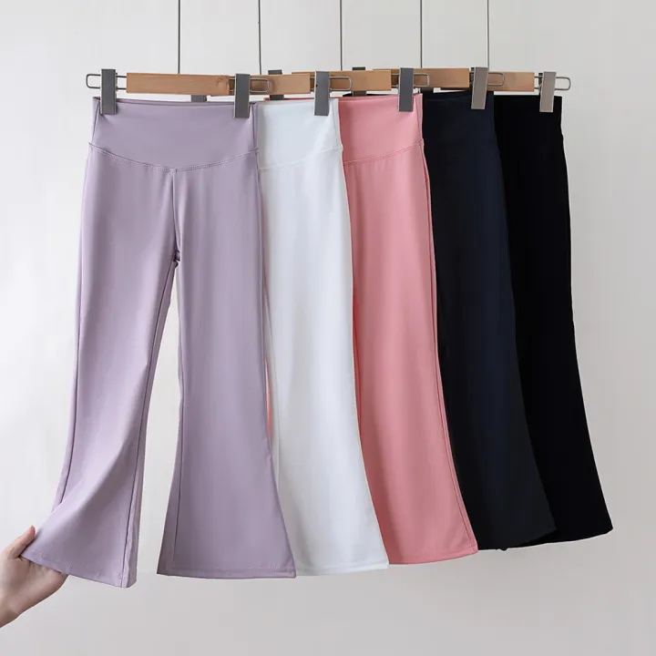 Girls%20Flared%20Pants%20High%20Waist%20Yoga%20Leggings%20Teenagers%20Stretch%20Elastic%20Waistband%20Kids%20Sportswear%20Trousers%20Autumn%20Spring%20-%20Image%205