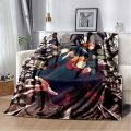 3D Print J-Jujutsu-K- Kaisen Anime Pattern Flannel Blanket,Multi-purpose Holiday Gift Blanket Warm And Soft Blankets All Seasons. 