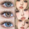 "LINTA SOFTONE" Shade Name: "BABY BLUE 🔵", 100℅ Year Use, Vial / Bottle Pack, Soft Colored Contact Lenses / Cosmetics Lenses / Color Lenses / Eye Lenses / Fashion Lenses, No Ittiching, No Irritation, Easy to Fit, Smoothly & Soft With FREE Starter Kit. 