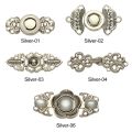 6Pcs Retro Scarf Clasp Sweater Metal Buttons Connection Buckle Cape Cloak Clasp Cheongsam Buckle.
