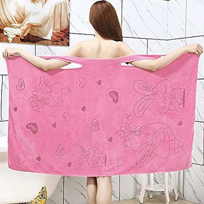 Bathroom%20Women%20Bath%20Towels%20Wearable%20Towel%20Dress%20Beach%20Adults%20Bath%20Gown%20SPA%20Sling%20Robes%20Home%20Nightwear%20Microfiber%20Women%20Bathrobe%20-%20Image%203