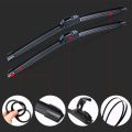 1Pc Car Windshield Wiper Blades U-type Universal Soft  Frameless Bracketless Car Wipers. 