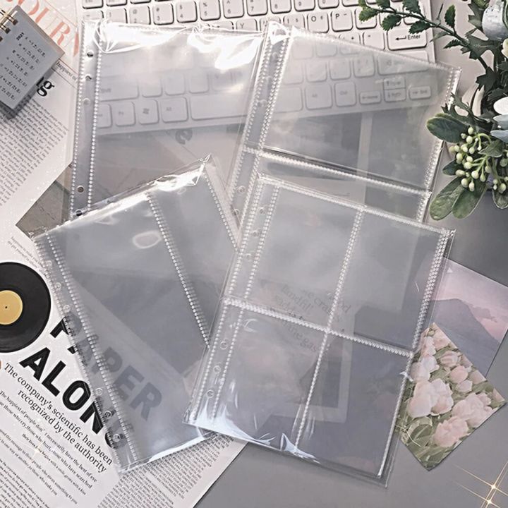 20-Pack Kpop Photocard Sleeves - Heavyweight Protector Pages For 4-Ring Binders, Clear & Waterproof