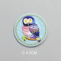 1 Piece 4.2cm Iron on Embroidery Stickers Cartoon Bird Patch for Clothes Bag DIY Decoration Back Adhesive.