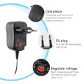 DC 12 Volt Adjustable Power Adapter AC 220V TO DC 3V -12V 1.2A 12W Multi Plug 6 Adjustable Power Supply Transformer 220V TO 12V. 