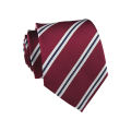 3Pcs Striped Ties Set Necktie and Pocket Square Cufflinks Sets Trendy Repp Graphic Woven Formal Business Necktie for Men. 
