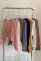 Sheer Pointelle Knit Crop Cardigan with Tie Front Openwork Long Sleeve Short Jacket Top Cover for Women Teen-girl Cute Outfit.