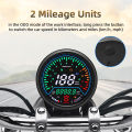 Motorcycle Universal Speedometer Digital Dashboard Meters 12000RPM kmh/mph Voltage Alarm Display Gear Indicator for suzuki GN125. 