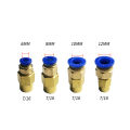 Vacuum Pump Brass Connector 6/8/10/12mm Brass Adapter Copper Quick Coupling 7/16 For Oil Water Pump Air Compressor Accessories.