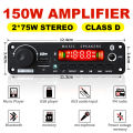 Bluetooth 5.0 MP3 Decoder Board 2*75W 80W Amplifier Audio Player 12V DIY MP3 Player Car FM Radio Module TF USB Mic Record Call. 