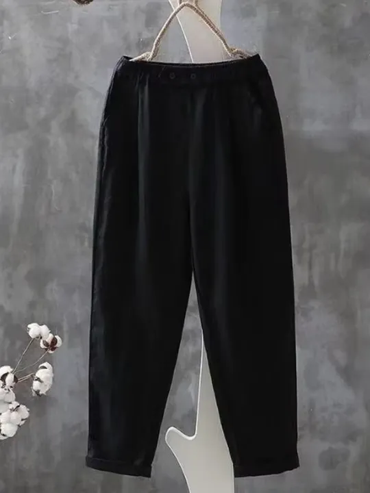 Fashion%20Cotton%20Linen%20Women%20Pants%20Casual%20High%20Waisted%20Thin%20Pants%20Elegant%20Loose%20Long%20Harun%20Pant%20Plus%20Size%20Women's%20Clothing%205565%20-%20Image%203
