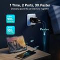 QOOVI iPhone 12 Pro Max Dual USB Type C PD 20W Charger 5A Fast Charging Wall Adapter Quick Charge 4.0 QC For iPhone 13 12 Xs Huawei Xiaomi Samsung.. 