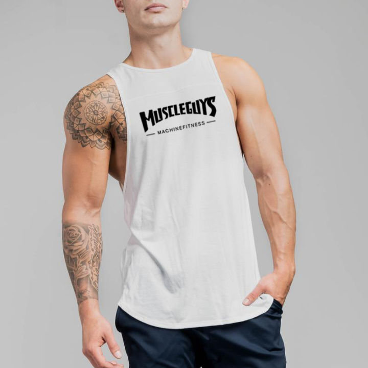Men's%20Sweat-Absorbent%20Cooling%20Fitness%20Cotton%20Vests%20Comfortable%20Casual%20Sports%20Sleeveless%20T-Shirt%20Gym%20Bodybuilding%20Muscle%20Clothing%20-%20Image%207